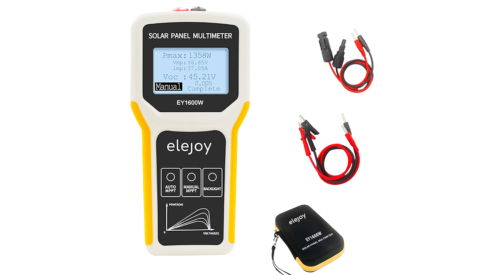 Pv Messgerät MPPT-Tester, Photovoltaik-Panel-Multimeter, Solarpanel-MPPT- Tester, Leistungsmesser, Leerlaufspannungsdetektor(EL400B Solar Optimierer