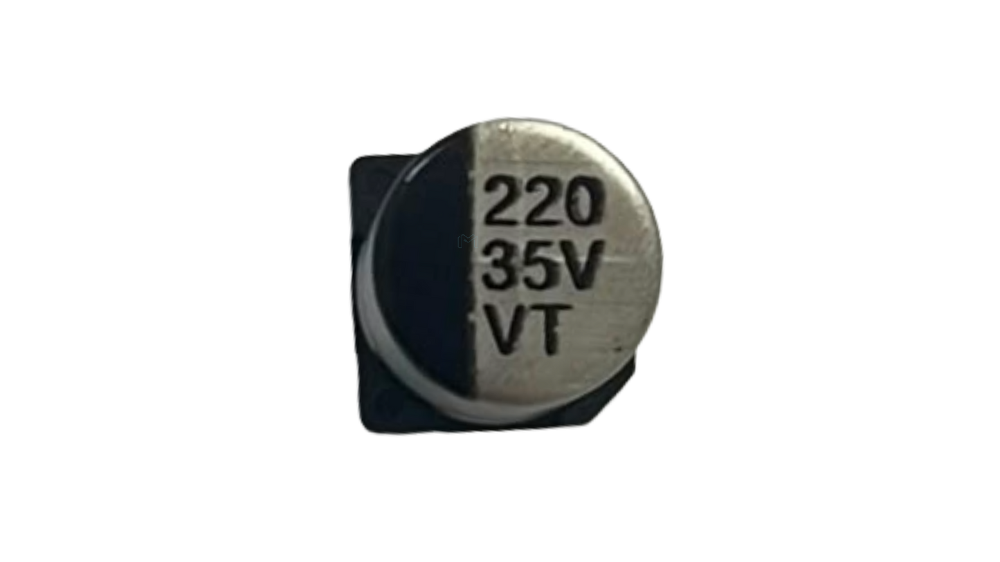 220 µF 35 V SMD aluminum electrolytic capacitor