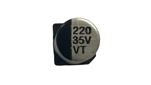 220 µF 35 V SMD aluminum electrolytic capacitor