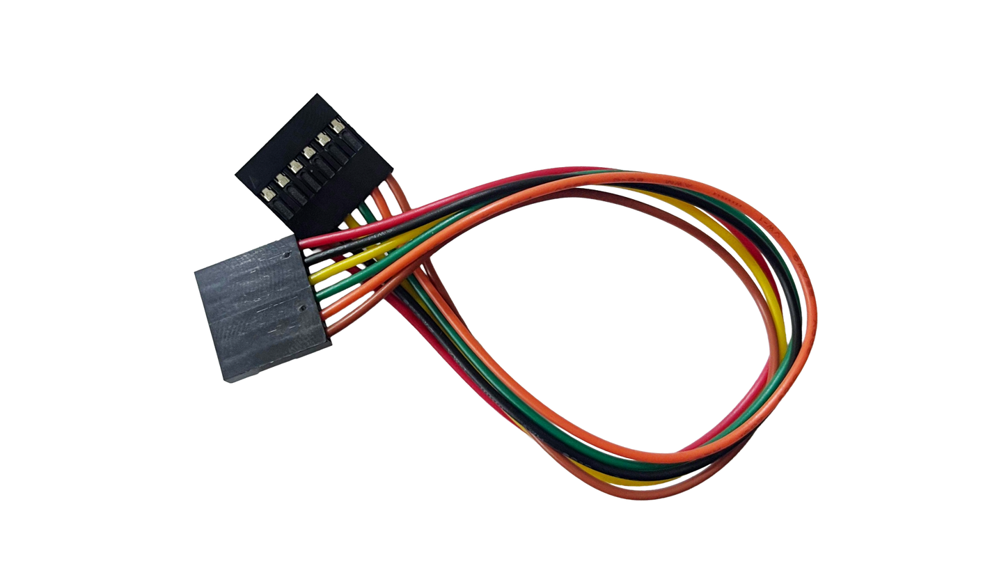 6 Pins Female Header 26AWG Wire Colored