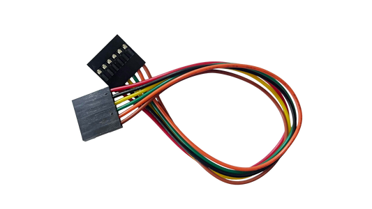 6 Pins Female Header 26AWG Wire Colored