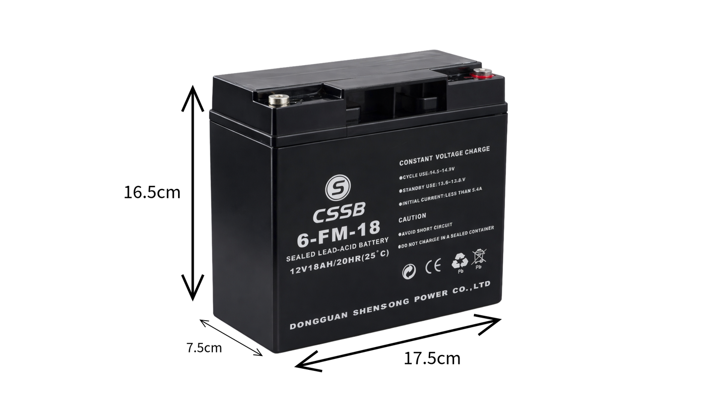 6-FM-18 | CSSB Battery 12V 18AH
