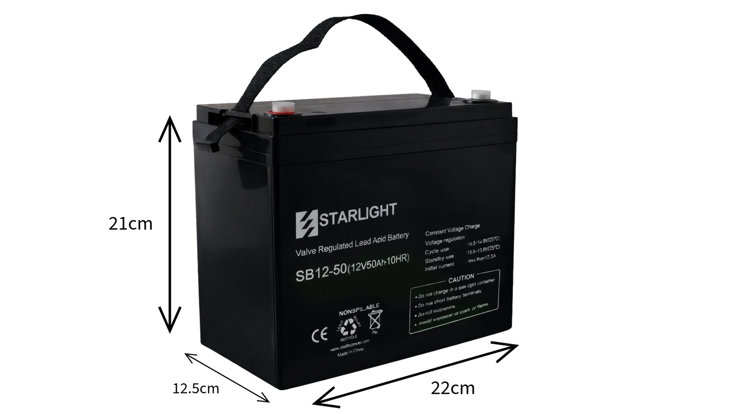SB12-50 | Starlight Battery 12V 50AH