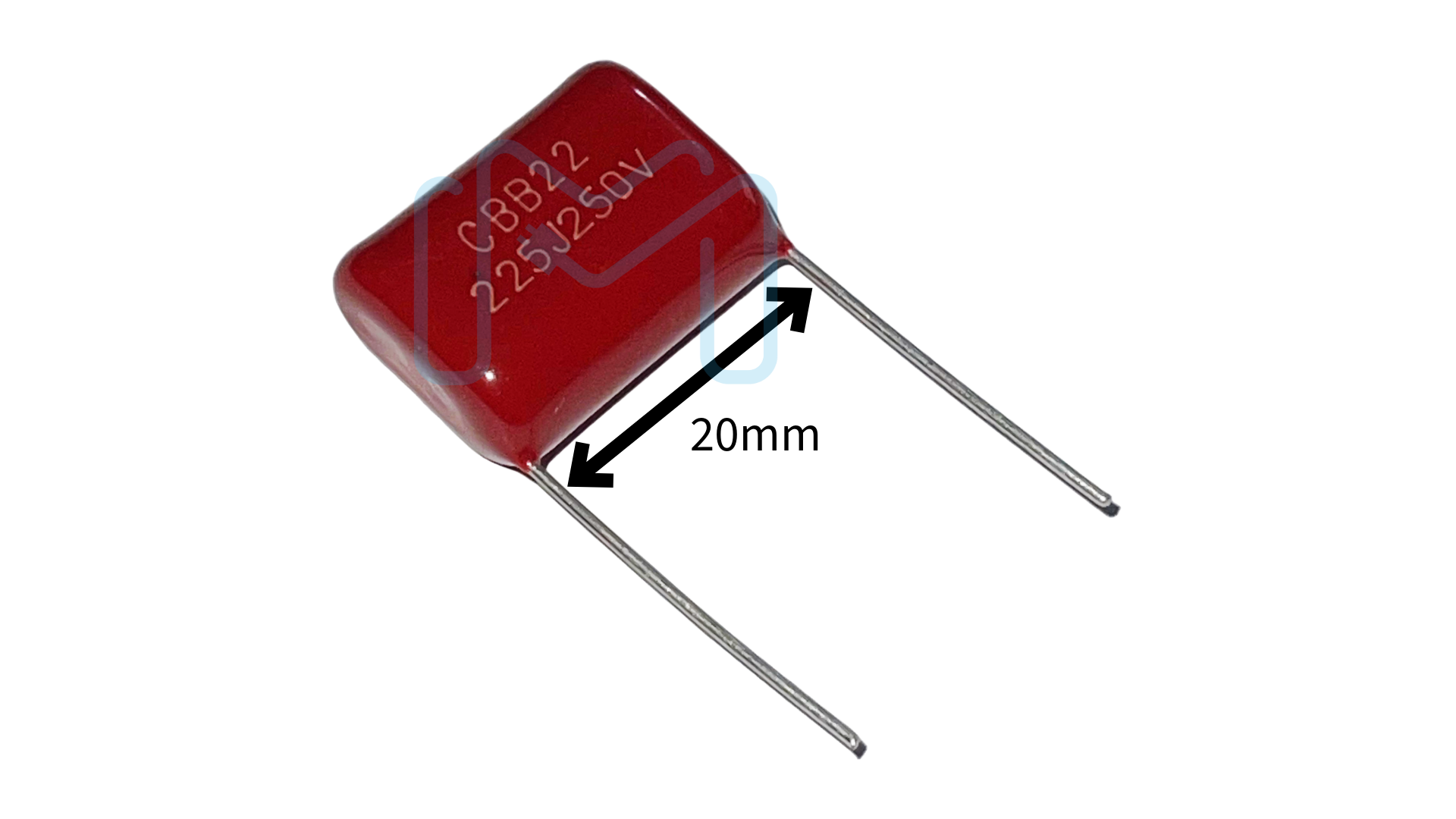 Cbb22 CBB22 Film Capacitor 2.2uF 250V P=20mm – Metas Lebanon