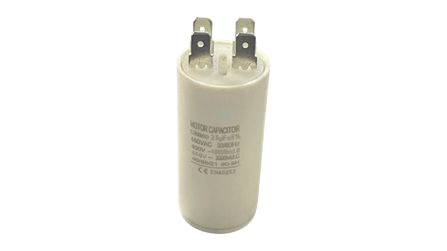 CBB60 | Motor RUN Capacitor 2.5uF 450VAC