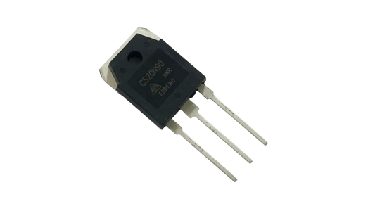 CS20N90ANR power MOSFET with three leads and metal mounting tab