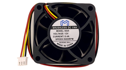 Fan 6X6X2.5cm 12V 3Wire 3Pin