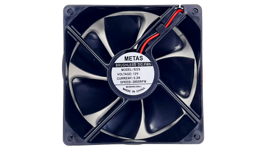 Fan 9.2X9.2X2.5cm 12V 2Wire