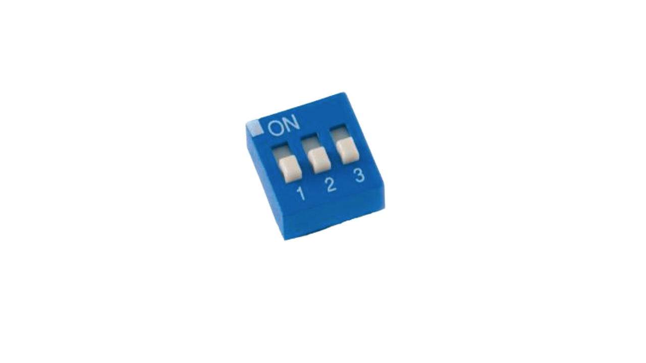 DIP Switch Slide Type - Raised Actuator Blue