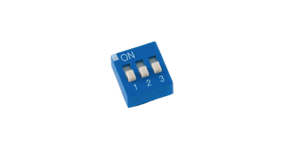 DIP Switch Slide Type - Raised Actuator Blue
