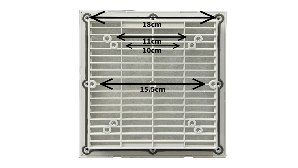 Air Filter with dimensions labeled on a white background