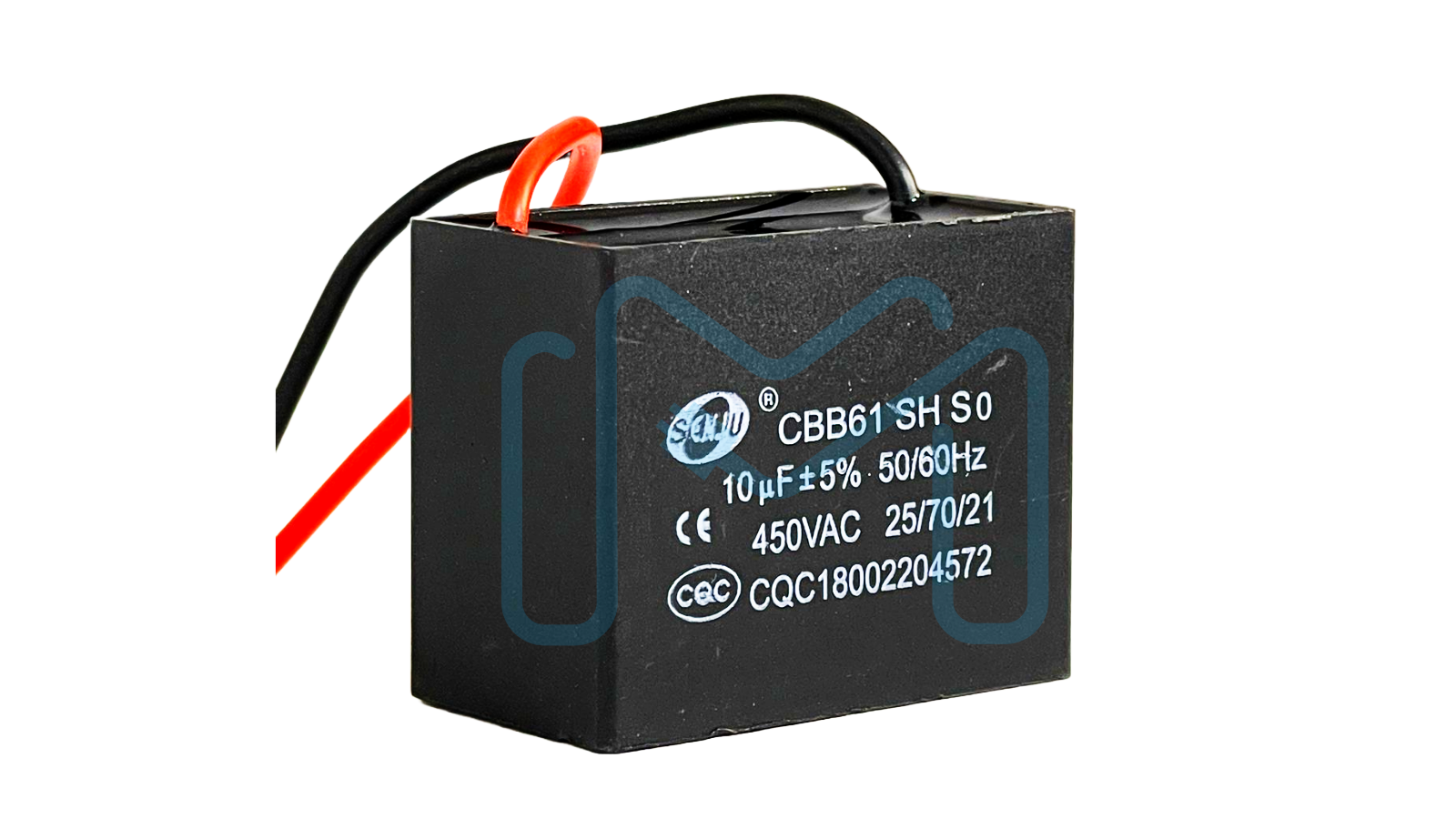 Fan Capacitor 10uF 450VAC 2PIN With Wire