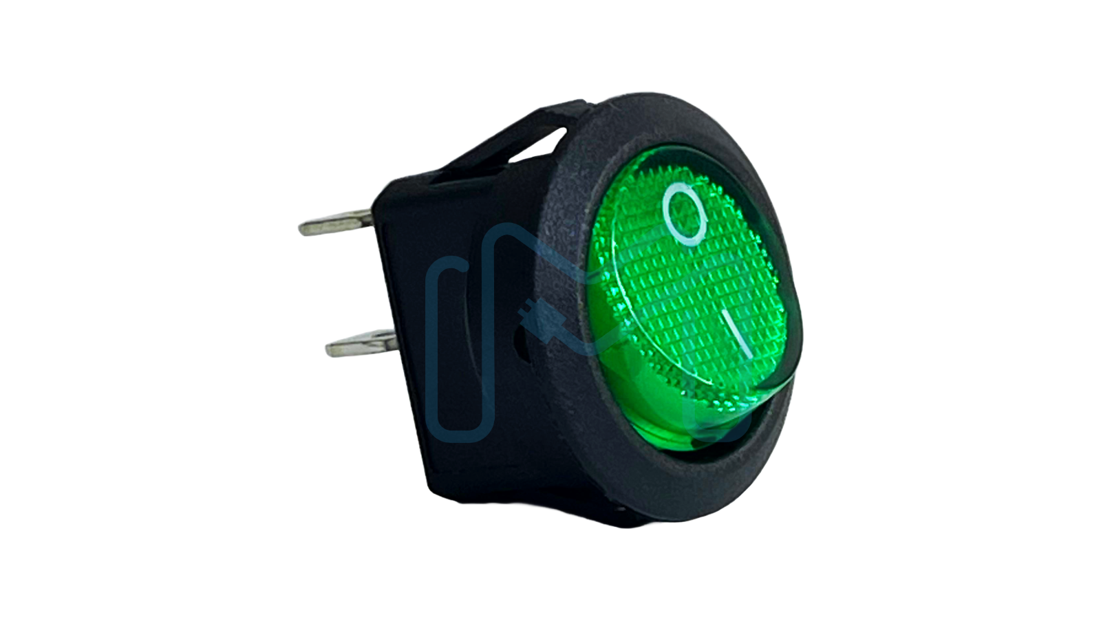 KCD1-106 | ON/OFF 2Pin Green Round with Led