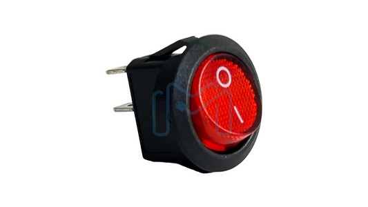 KCD1-106 | ON/OFF 2Pin Red Round with Led