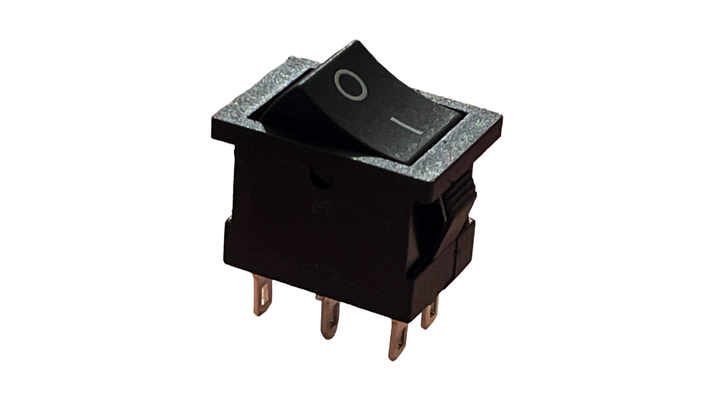 KCD1-202 Black Rocker Switch