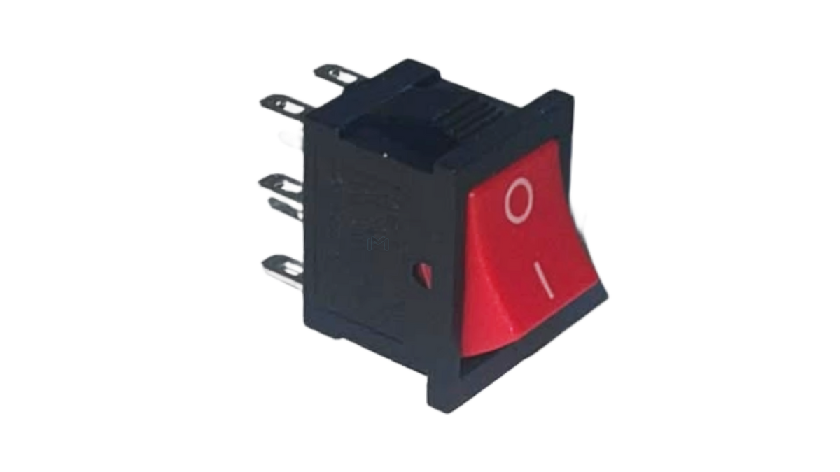 KCD1 Red Rocker Switch