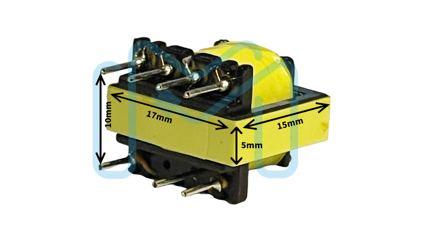 Transformer EE17 4Pin x 4Pin P=10mm (2Wire x 4Wire)