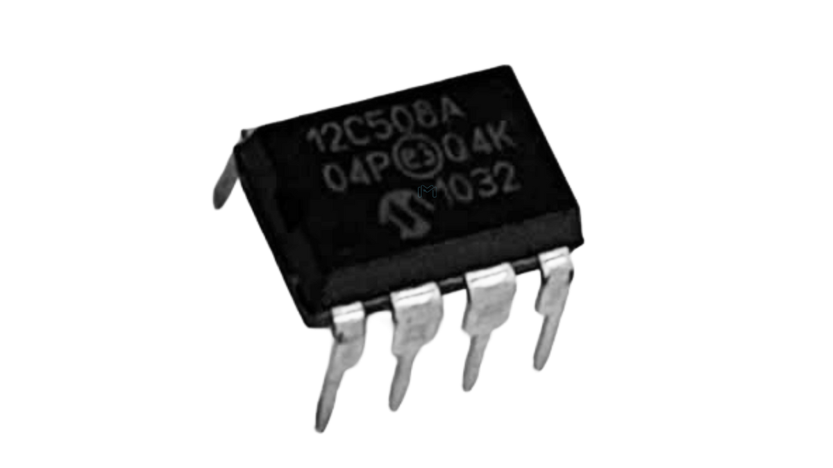 Microchip PIC12C508A 8-bit microcontroller in DIP-8 package