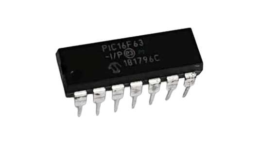 Microchip PIC16F630-I/P 8-bit microcontroller in DIP-14 package