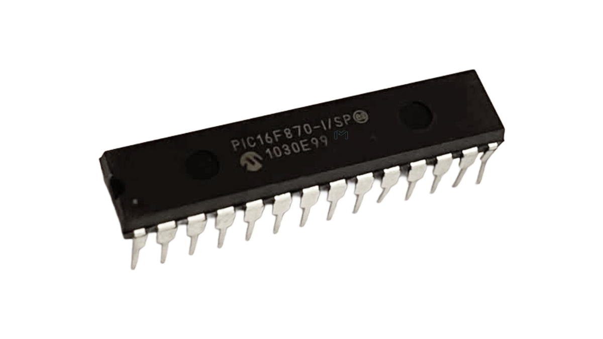 Microchip PIC16F870-I/SP 8-bit microcontroller in DIP-28 package