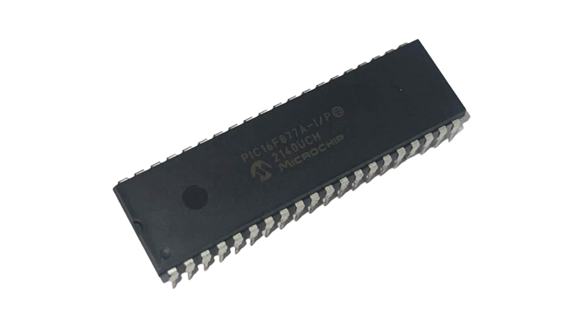 Microchip PIC16F877A-I/P microcontroller in DIP-40 package