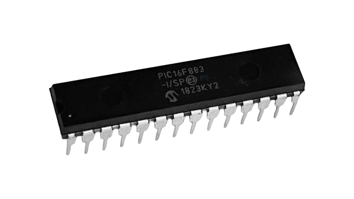 Microchip PIC16F883-I/SP 8-bit microcontroller in PDIP-28 package
