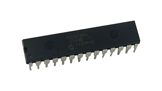 Microchip PIC16F886-I/SP microcontroller in SPDIP-28 package