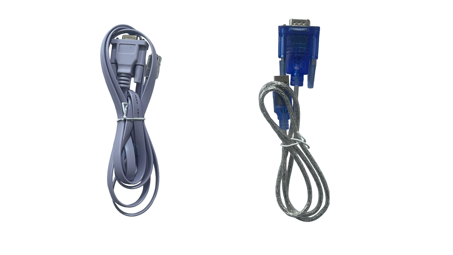 RJ45 to DB9 and USB