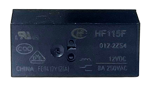 HF115F/012-2ZS4 | Relay 2X8A 12VDC 8PIN