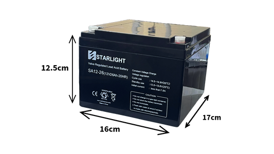 SA12-26 | Starlight Battery 12V 26AH