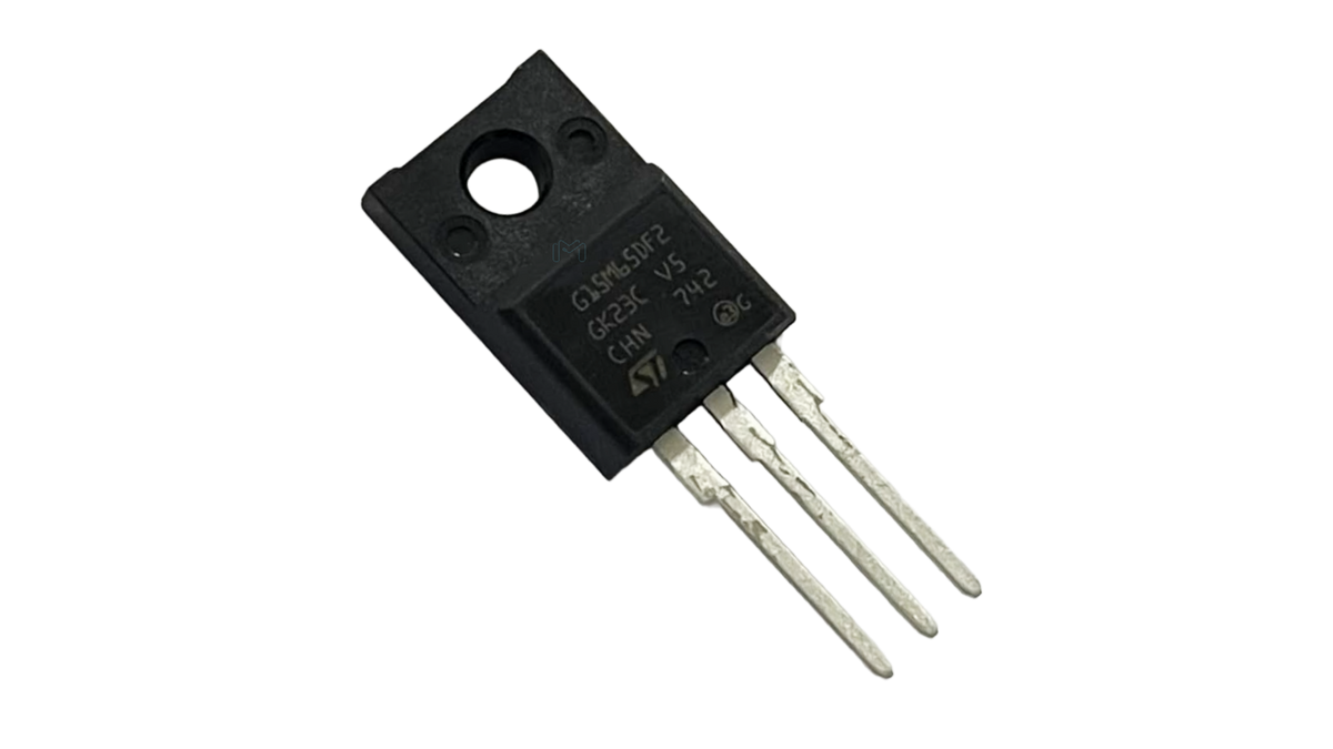 STMicroelectronics STGF15M65DF2 IGBT in TO-220FP package