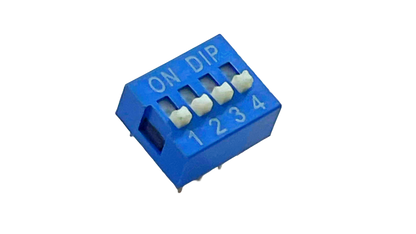 DIP Switch Slide Type - Raised Actuator Blue