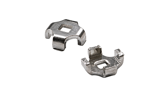 Artim ART-6-1K 25 mm wire-mesh cable tray connector top and underside views