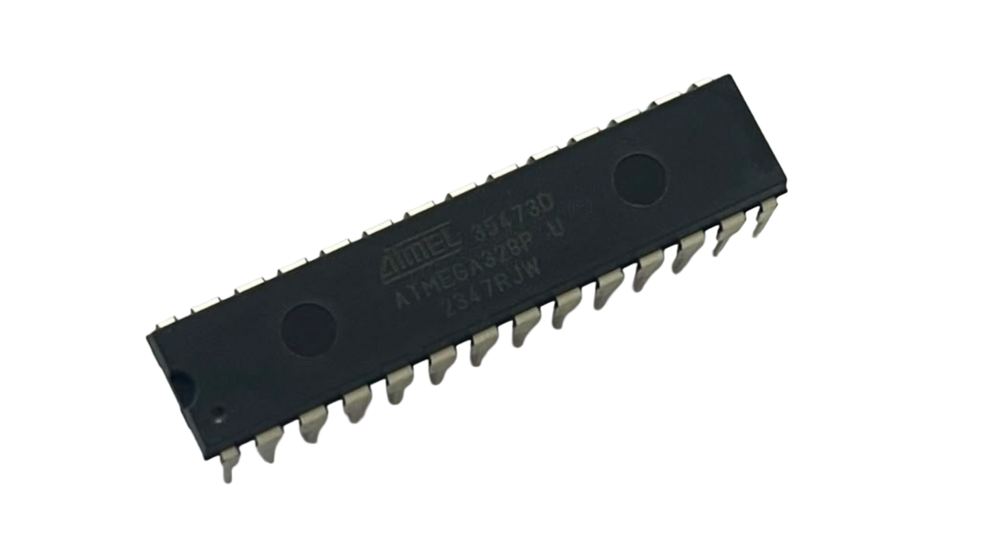 ATmega328P-PU 8-bit AVR microcontroller in DIP-28 package