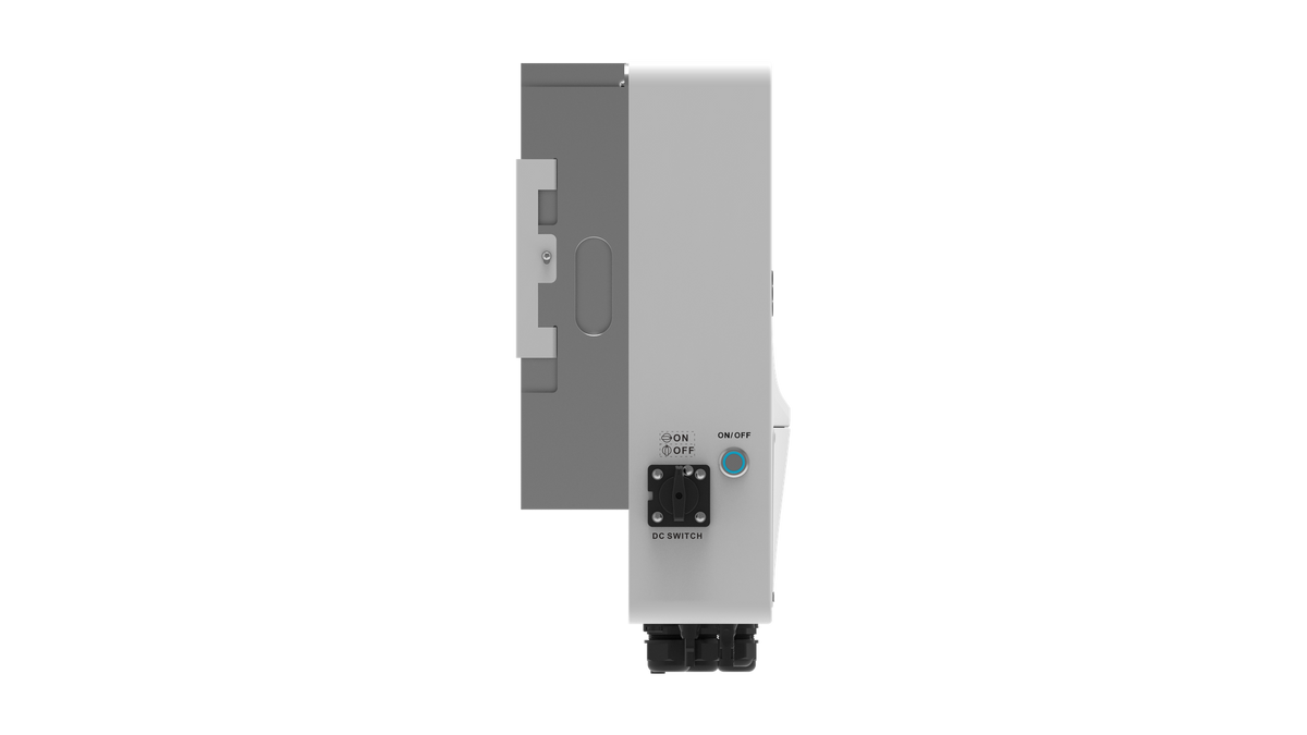 Deye SUN-6K-SG06LP1-EU-CM2 solar inverter, side view