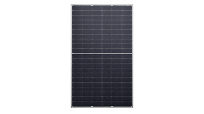 Jinko Solar JKM640N-66HL4M-BDV 640W bifacial dual-glass solar panel front view on transparent background