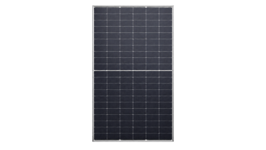 Jinko Solar JKM640N-66HL4M-BDV 640W bifacial dual-glass solar panel front view on transparent background