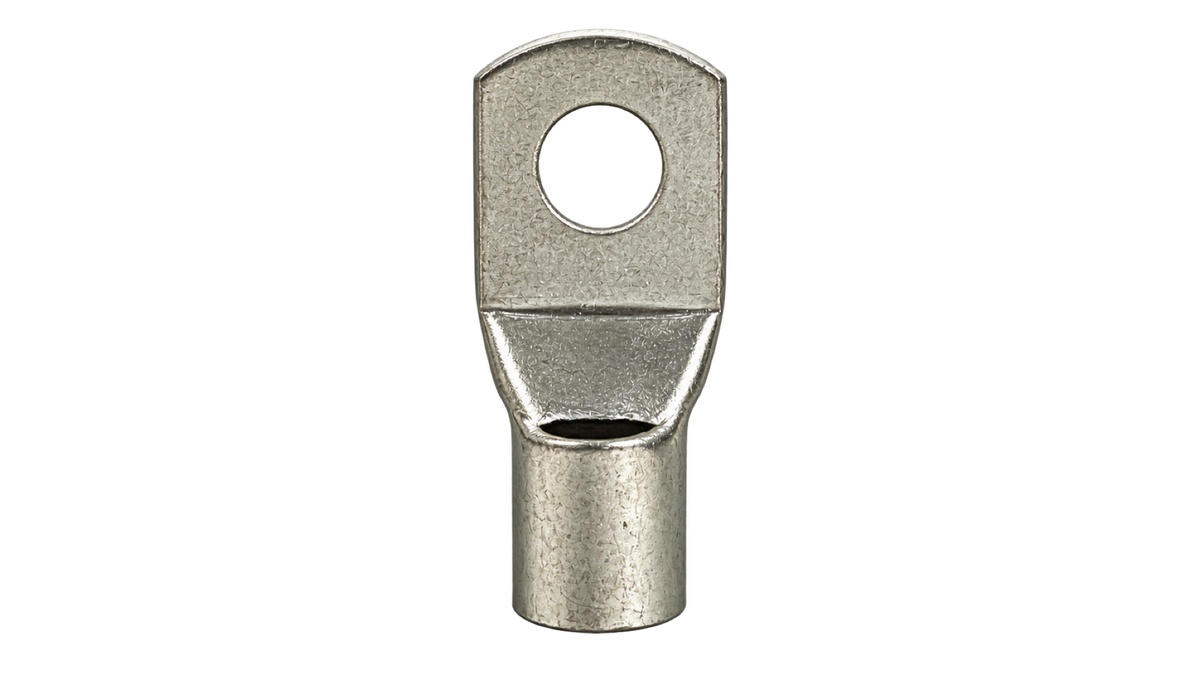 SC120-14 non-insulated ring terminal, upright front view