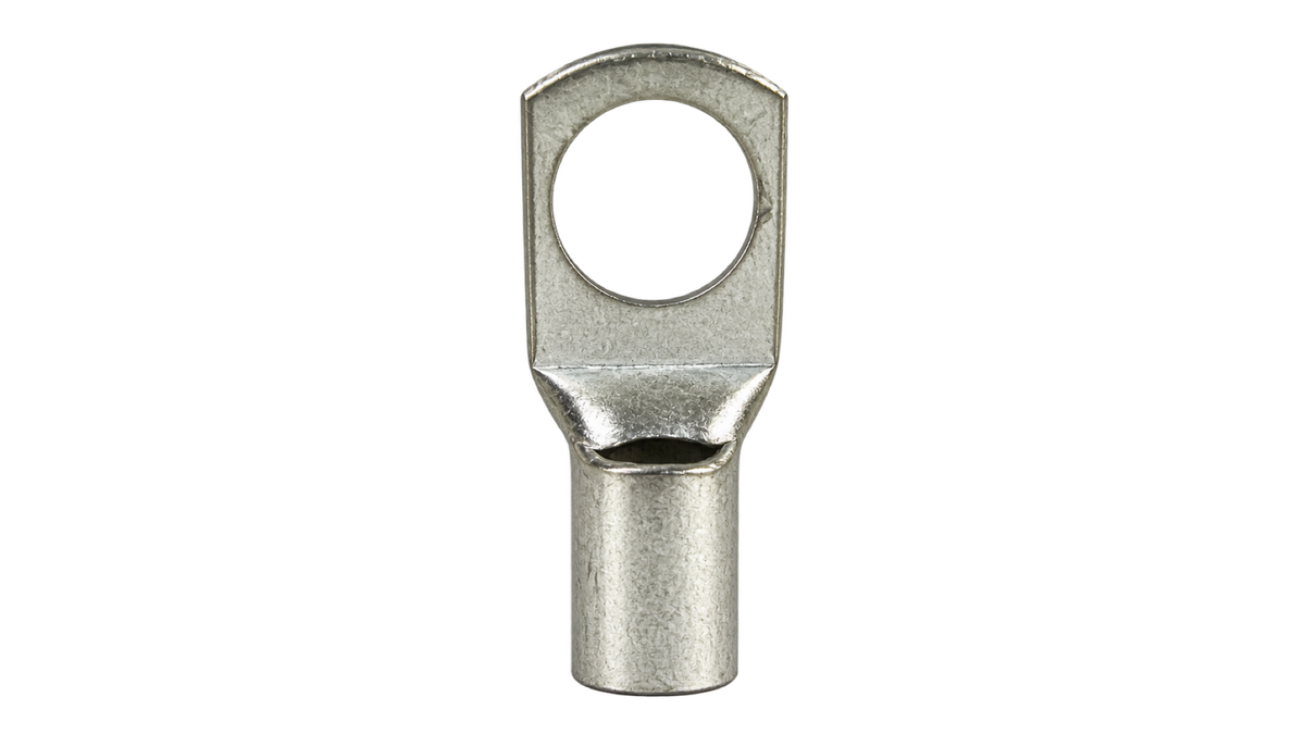 SC25-10 non-insulated ring terminal, upright front view