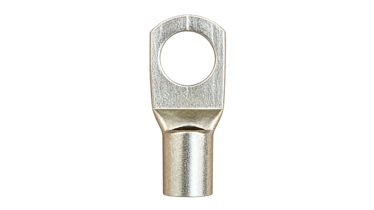 SC35-10 non-insulated ring terminal, upright front view