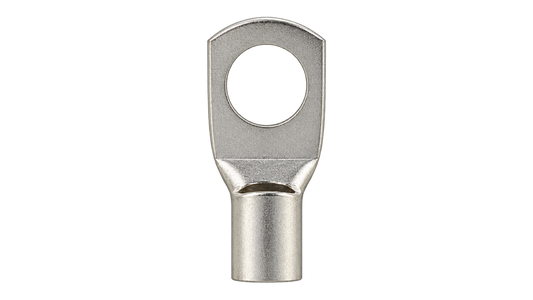 SC50-10 non-insulated ring terminal, upright front view