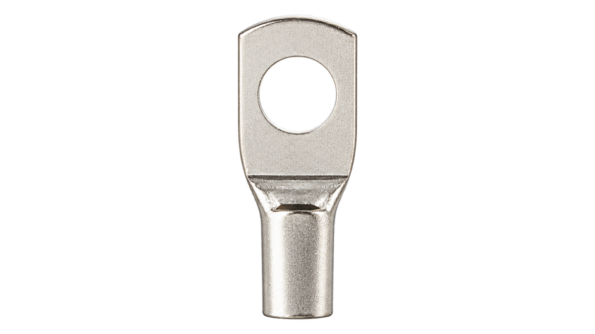 SC6-6 non-insulated ring terminal, upright front view