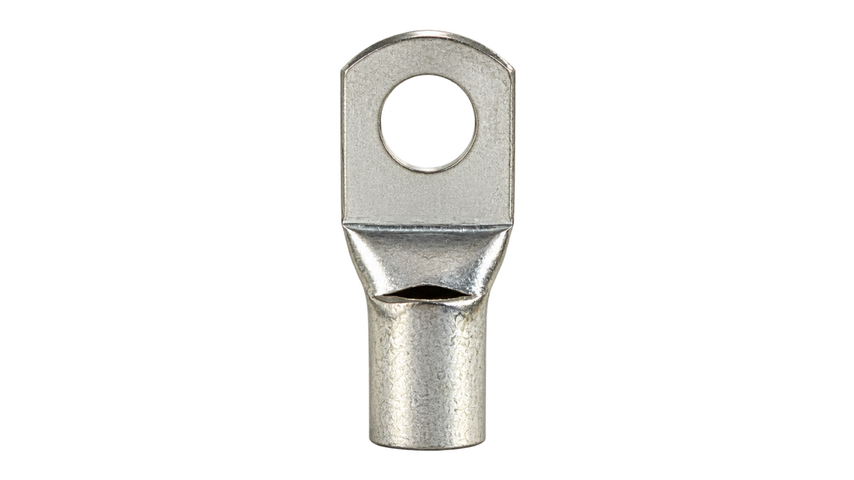 SC70-10 non-insulated ring terminal, upright front view