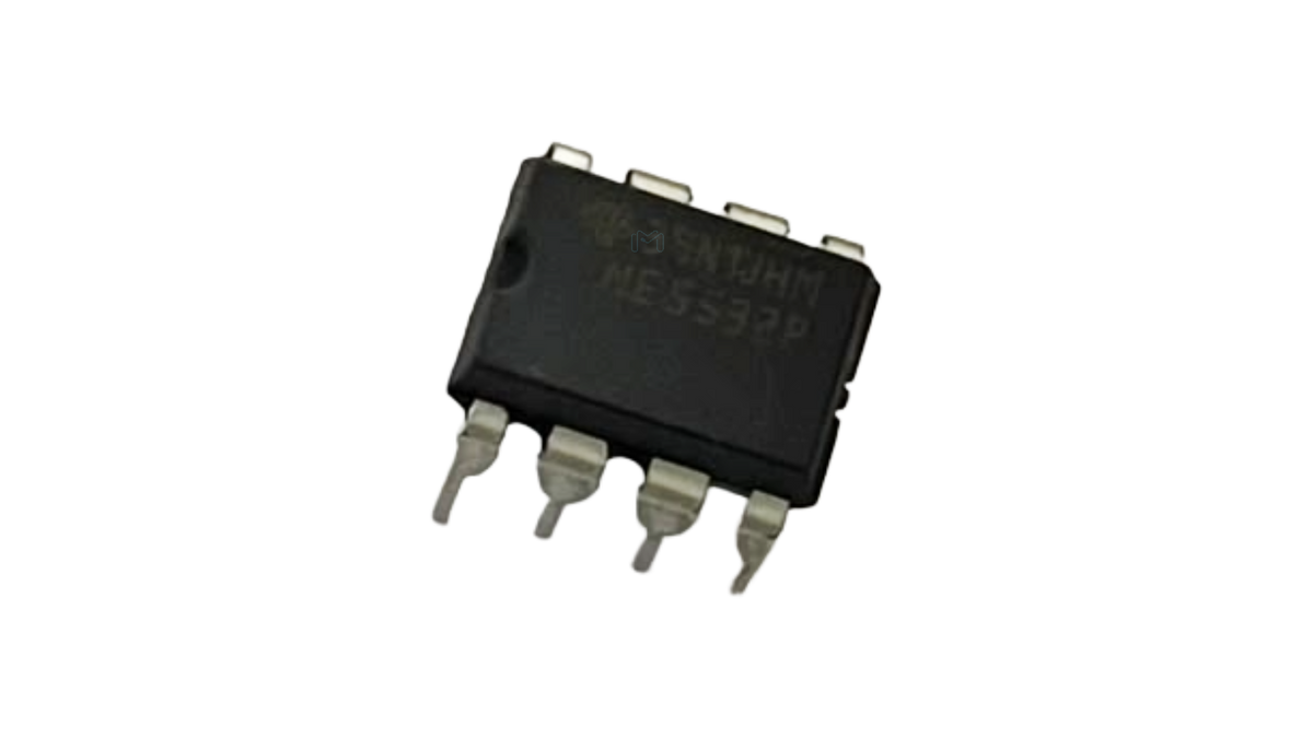 Texas Instruments NE5532P dual operational amplifier in DIP-8 package