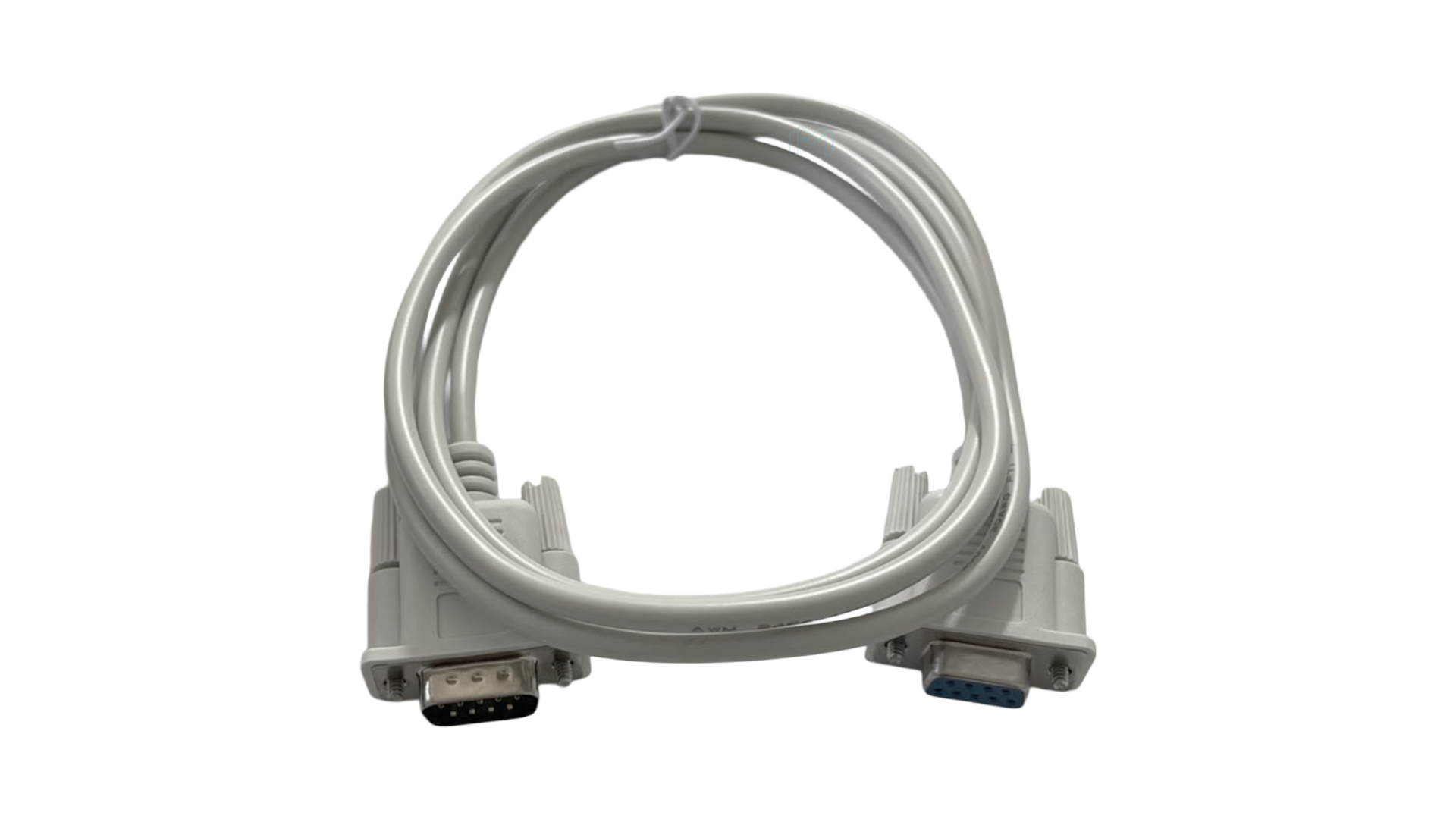 DB-25 serial cable shown with the USR-W610 converter